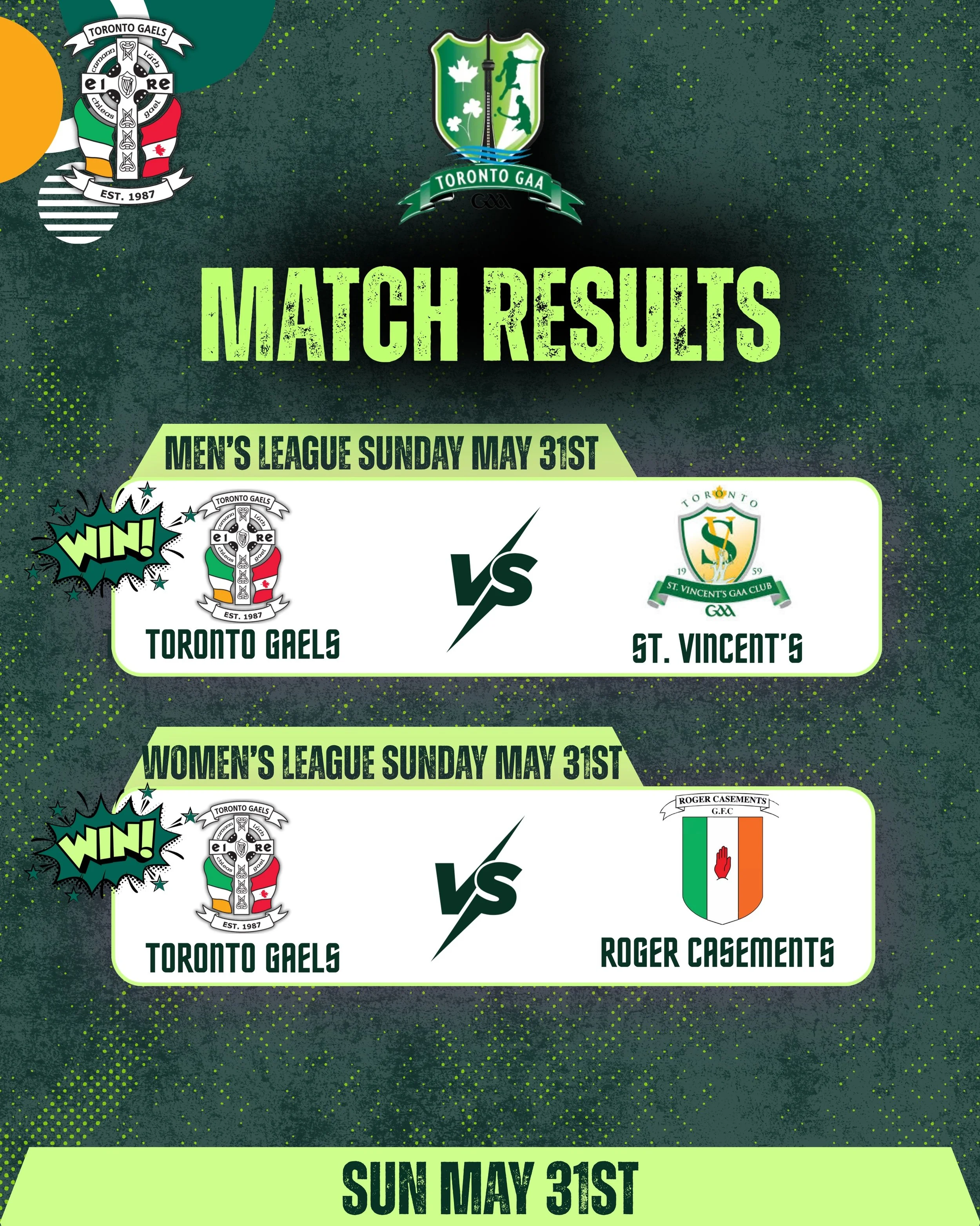 What a way to open the season.💚

Both our senior men&rsquo;s and women&rsquo;s teams picked up wins at Humber yesterday in the league openers. a flying start for the club to kick off the season! Both teams have put serious work in over the off seaso