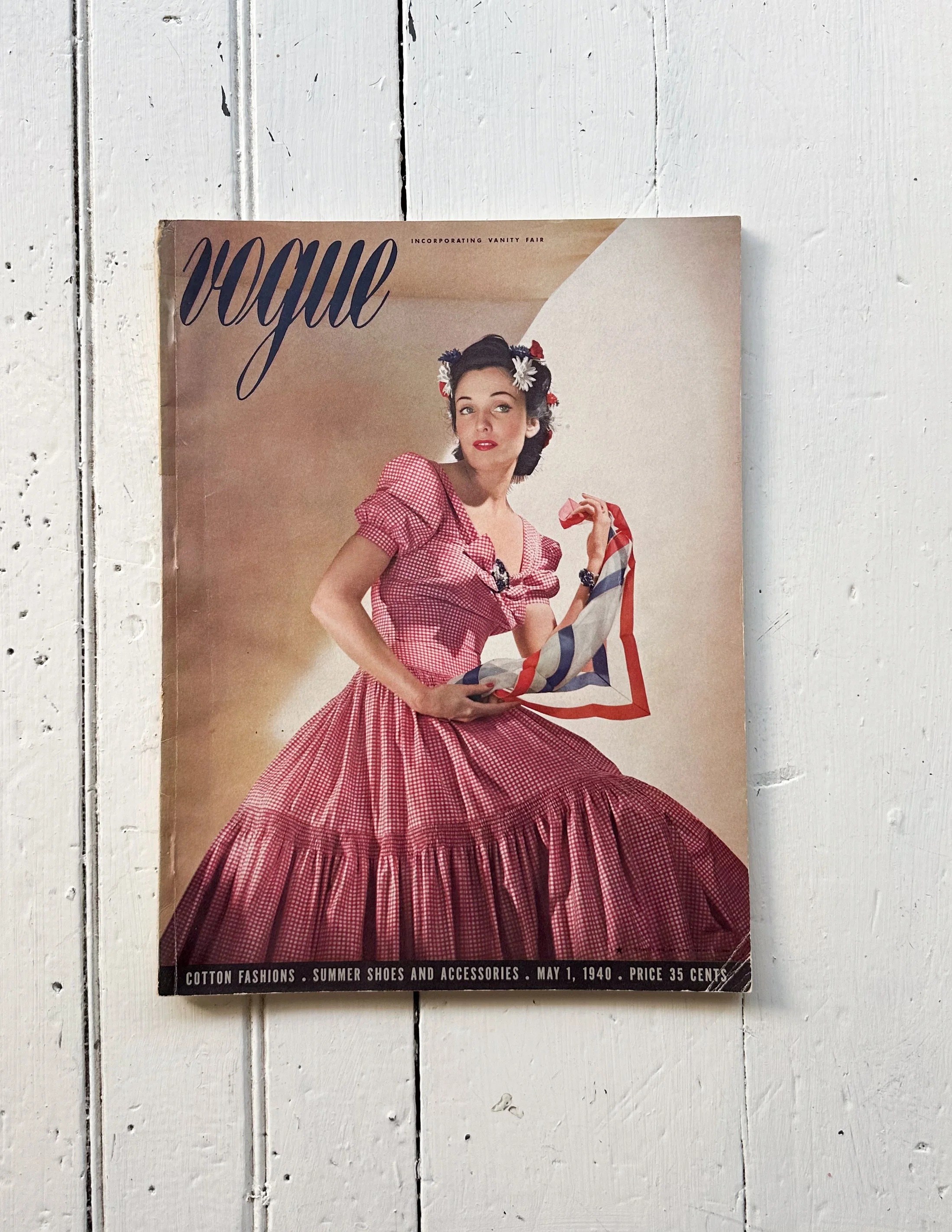 Vintage Vogue Magazine Horst P. Horst Cover May 1940