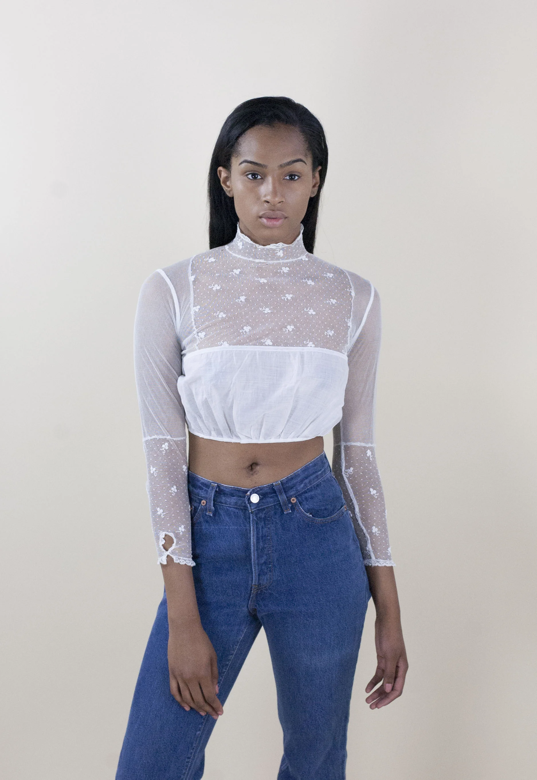 Wayward Collection Edwardian Mesh Corset Cover