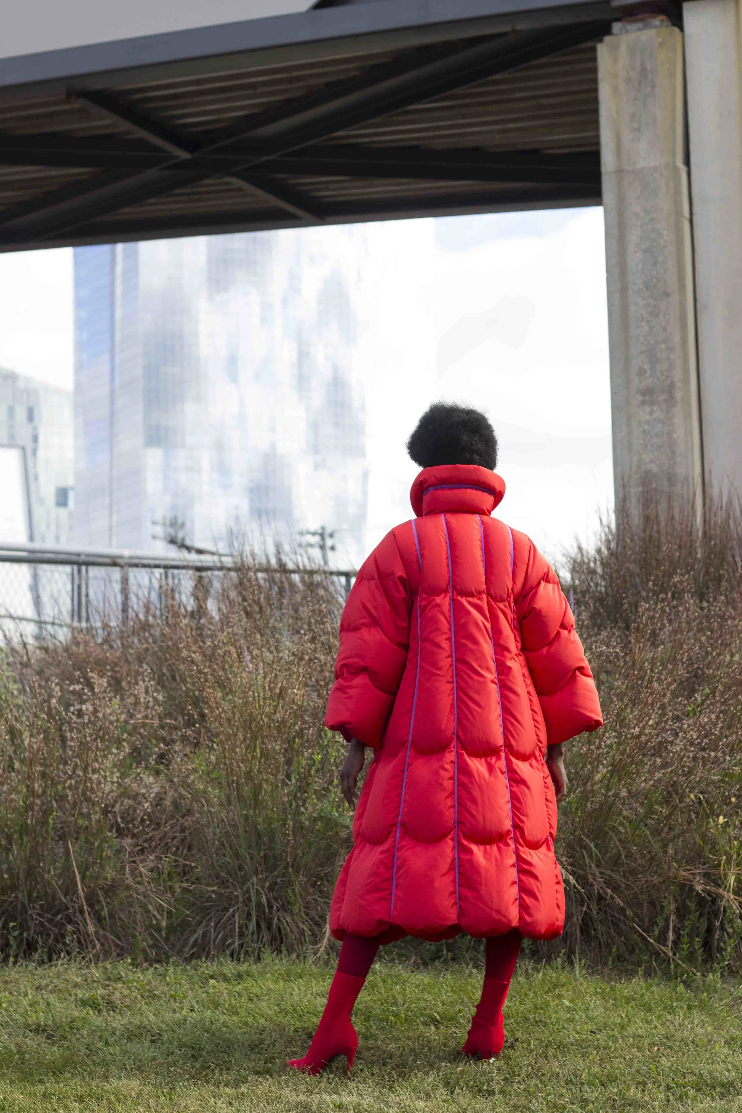 1970s Couture "Horsefeathers" Goose Down Puffer Coat