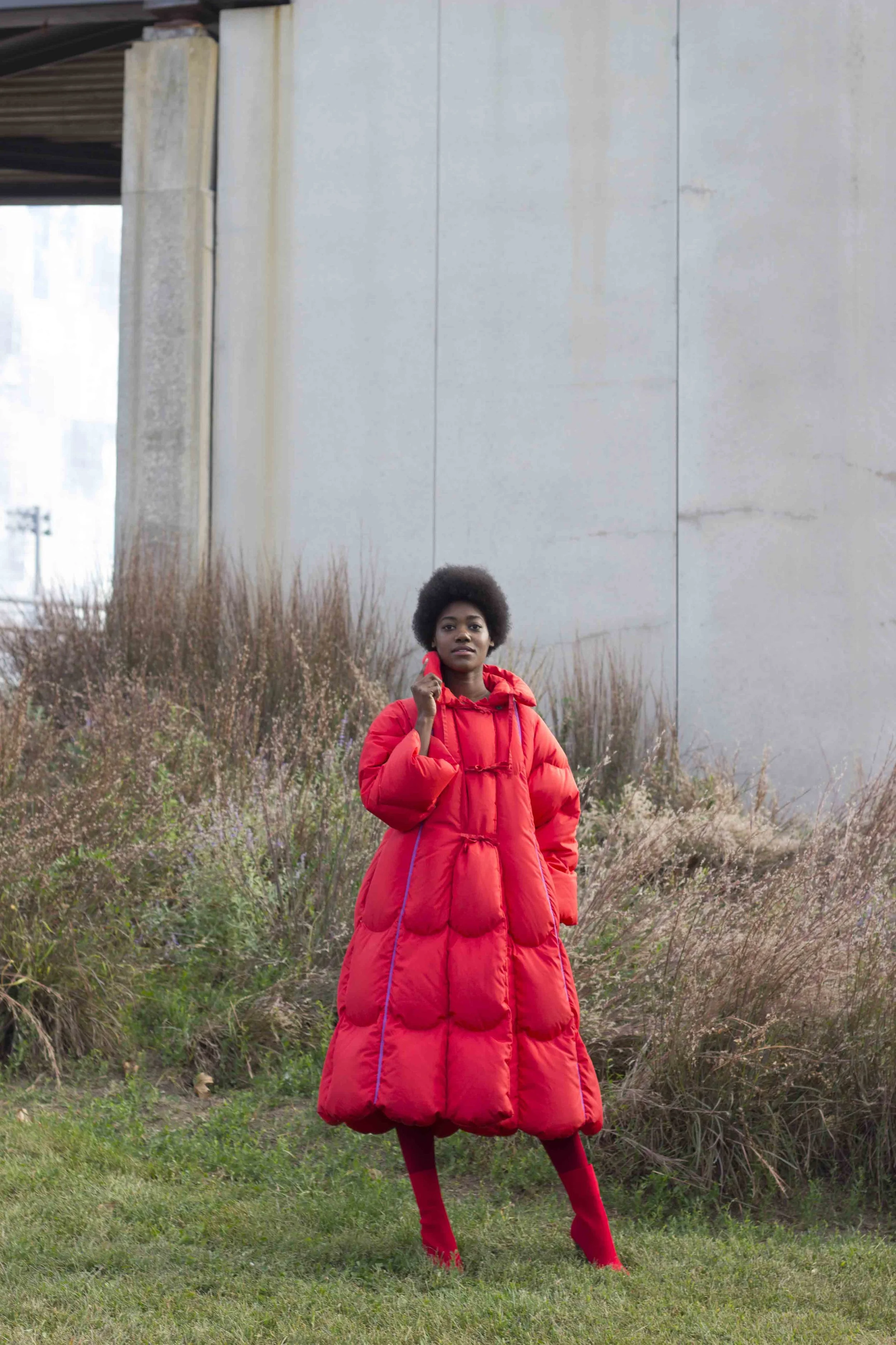 1970s Couture "Horsefeathers" Goose Down Puffer Coat