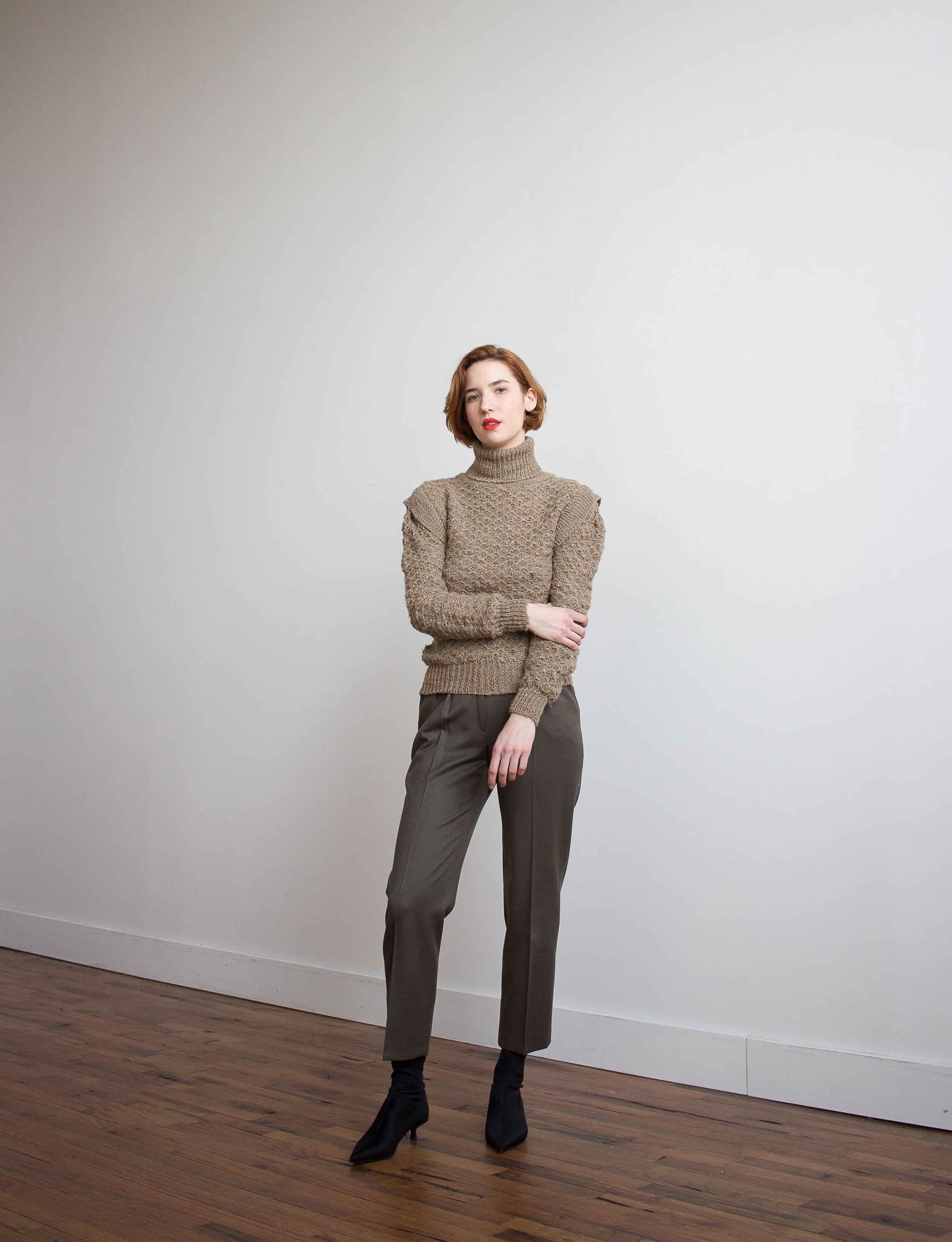 1980s Boucle Futurist Knit