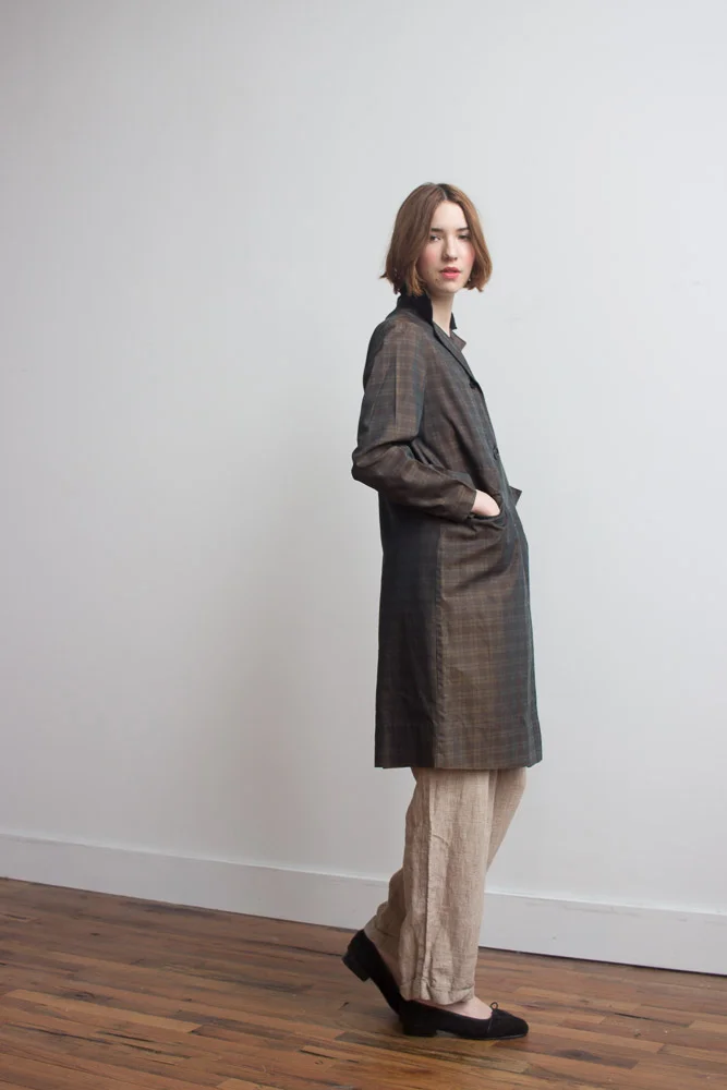 1950s Plaid Cotton Jacket