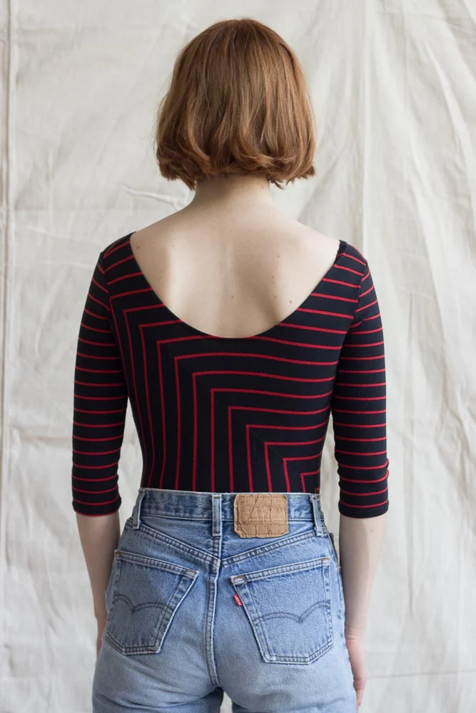 1980s Scoop Neck Body Suit