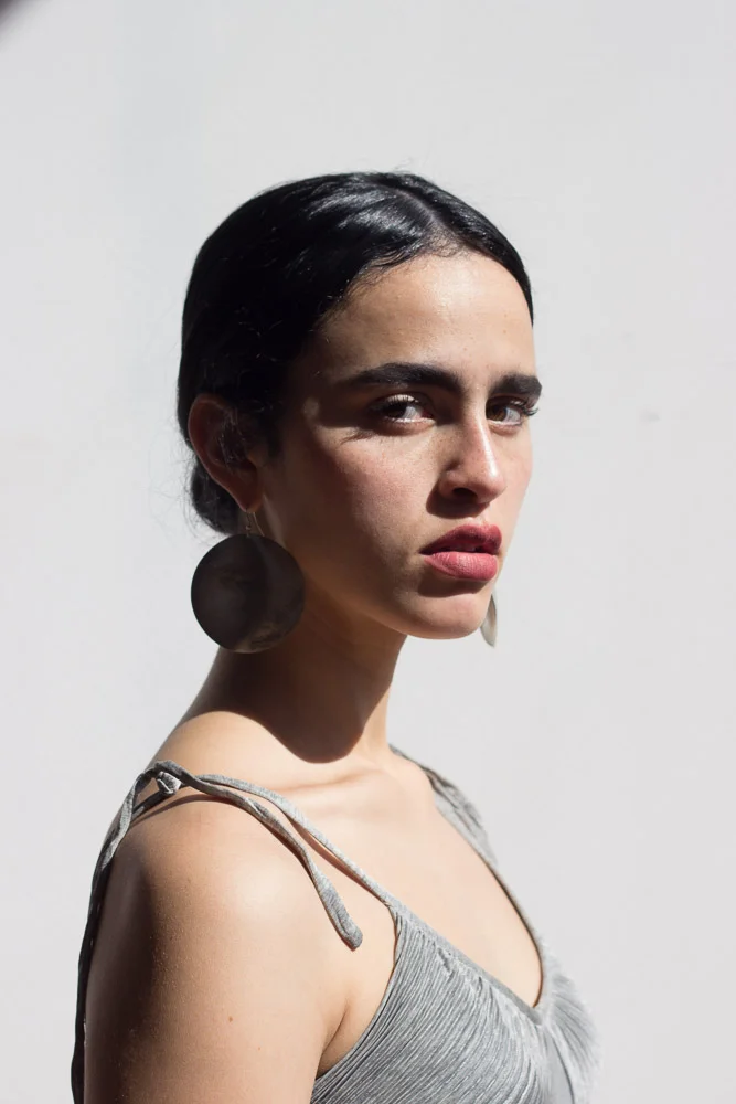 1980s Circular Wave Drop Earrings