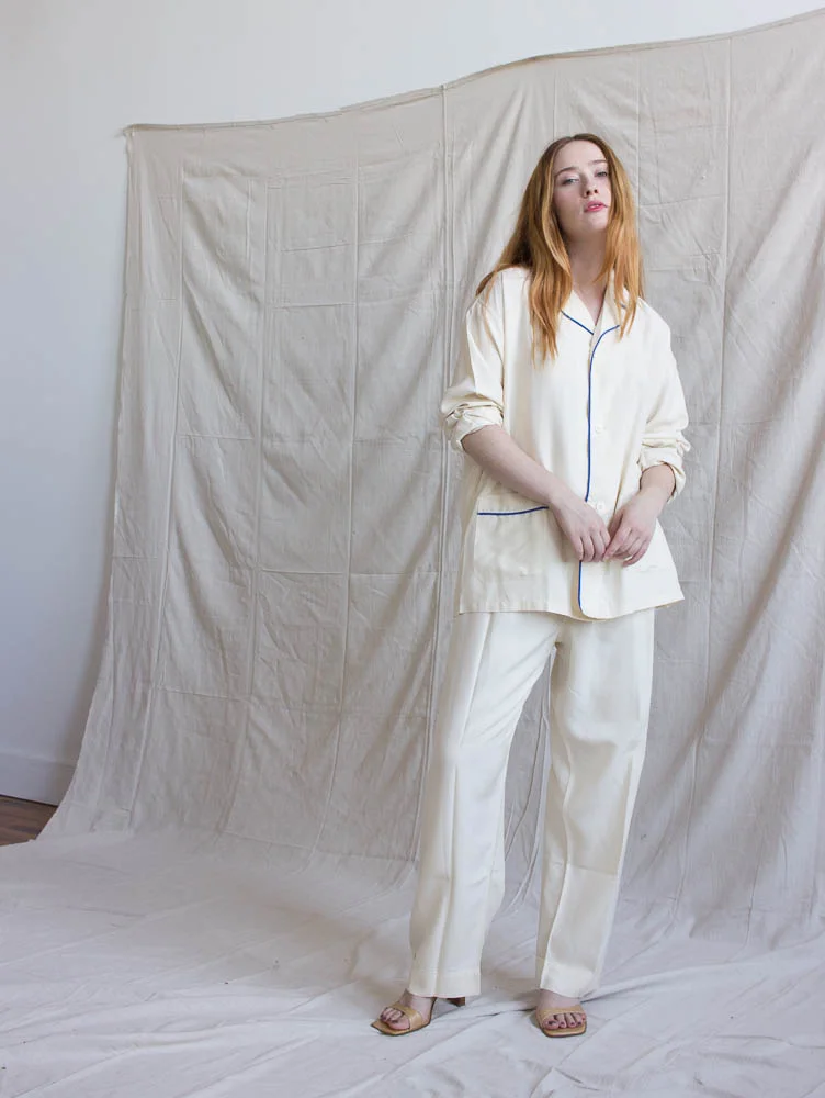 1940s Classic Silk Pajamas