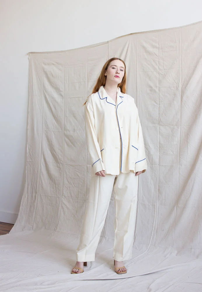 1940s Classic Silk Pajamas — Wayward Collection 