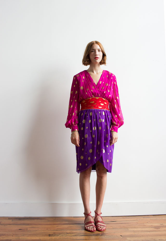 albert nipon silk dress 1980s Albert Nipon Silk Chiffon Goddess Dress — Wayward Collection