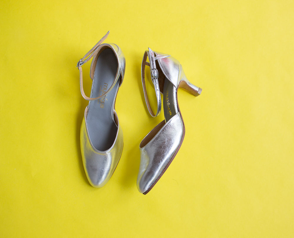 1980s Silver Brazilian Tango Shoes