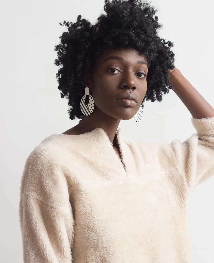 1980s Polka Dot Earrings