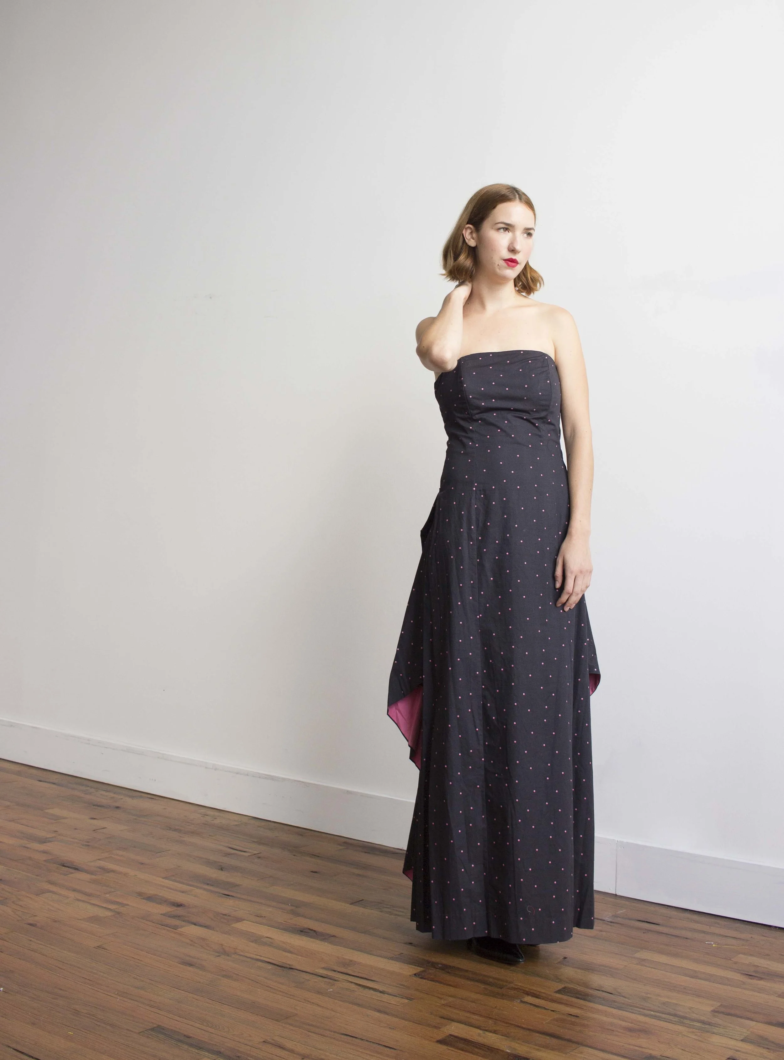 1980s Laura Ashley Cotton Strapless Gown — Wayward Collection