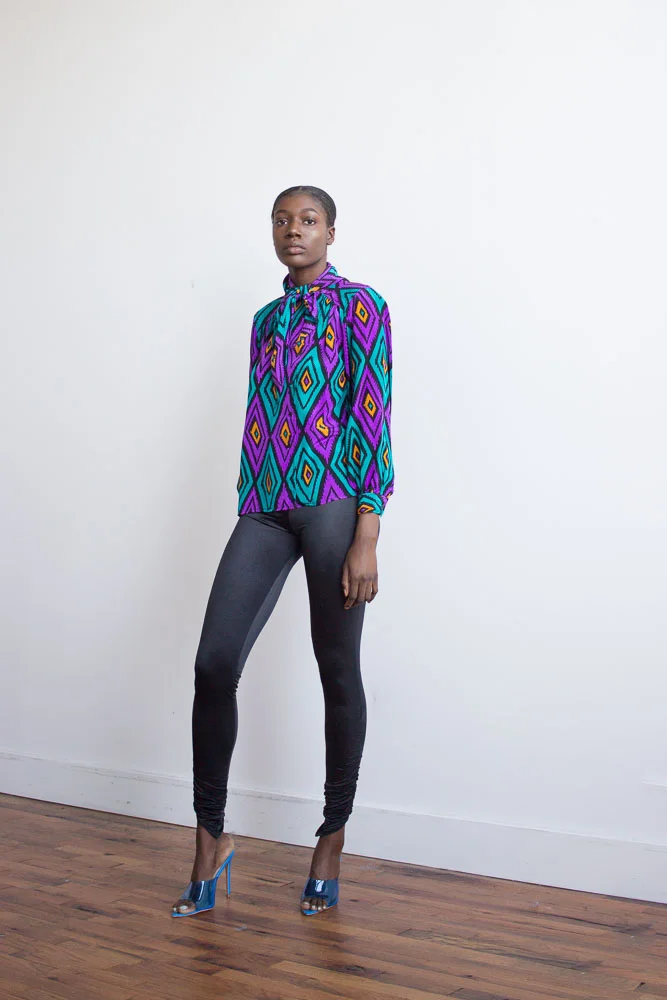 1970s "Space Legs" Ruched Disco Legging