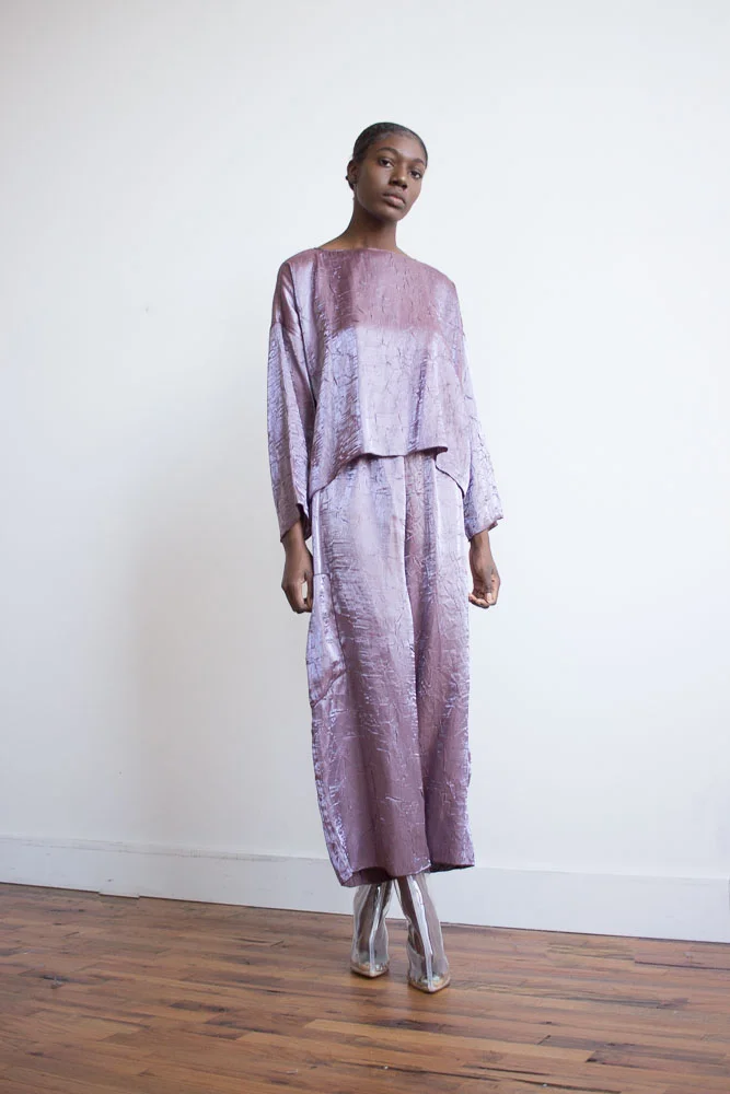 1990s Iridescent Lavender Oversize Set