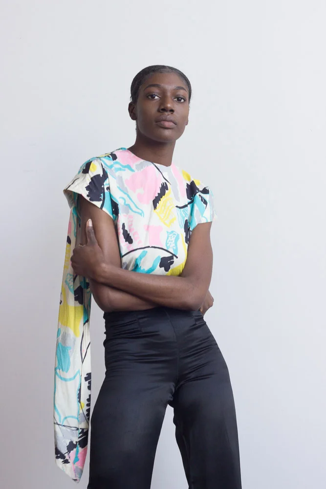 1970s Ultra High Rise Satin Trousers