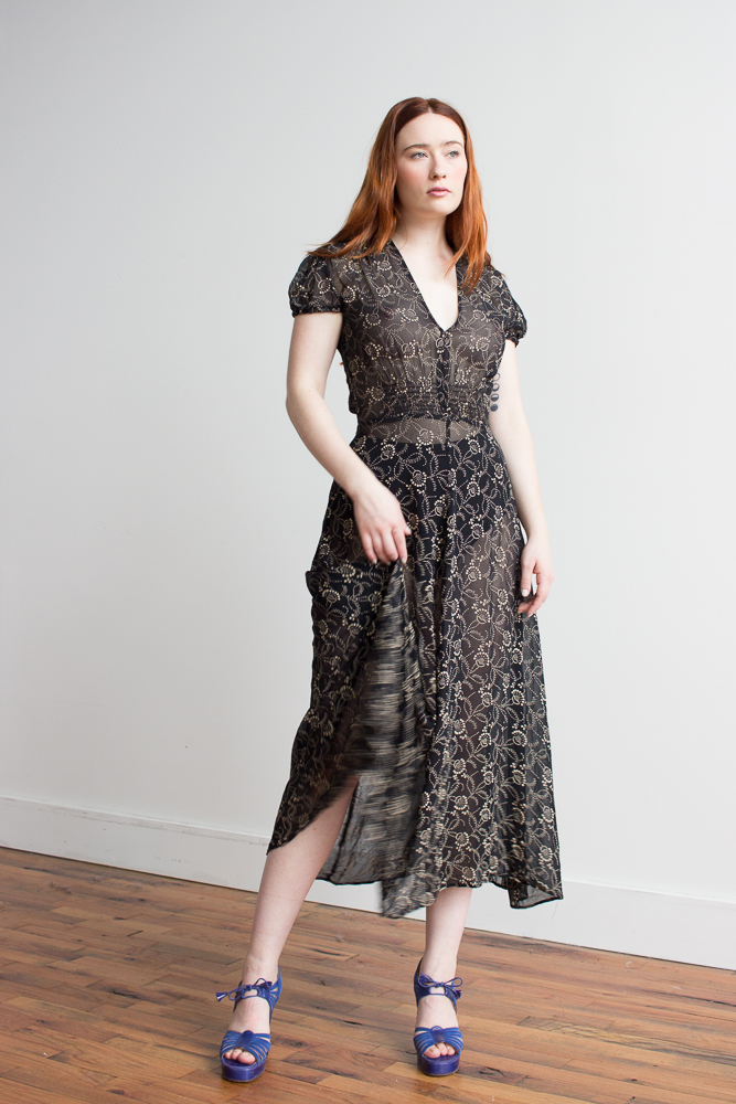 chinese dress ladies Snakeskin Sequin & Lace Midi Dress – Anna Sui