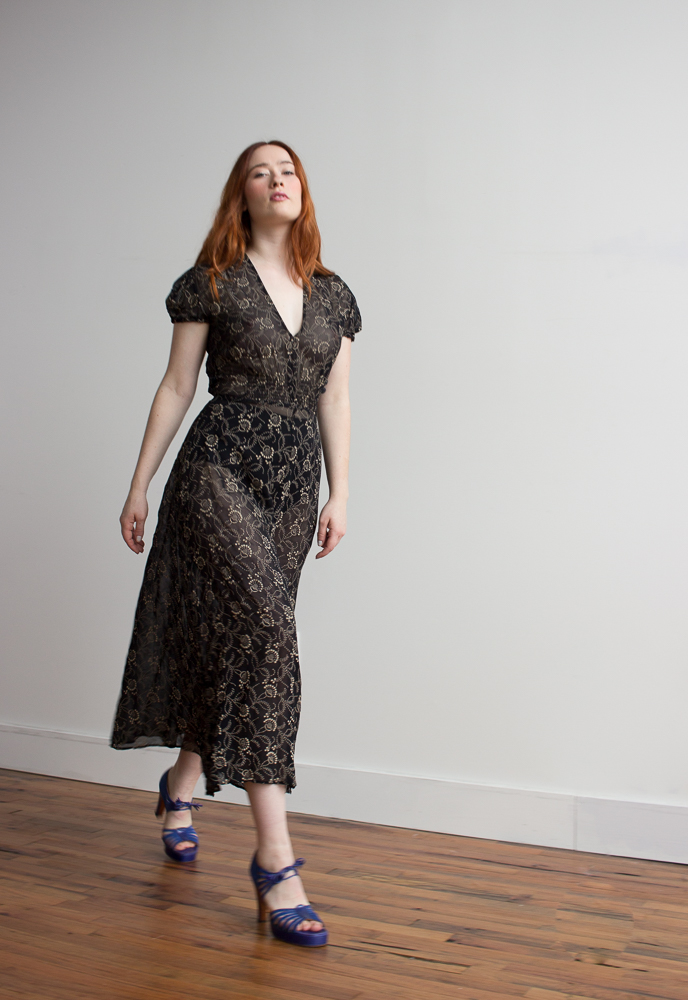 1990s Anna Sui Chiffon Dress