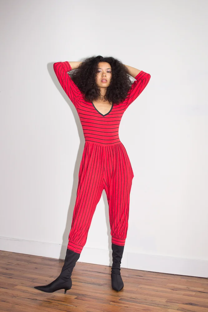 1980s Red Jumpsuit