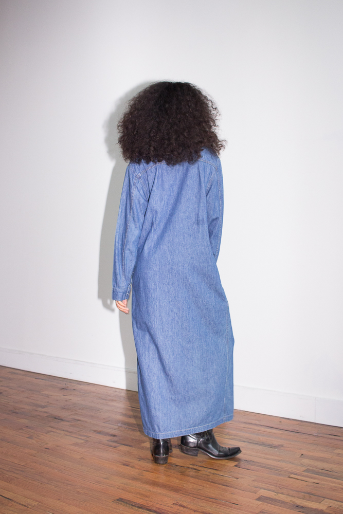 white christmas dresses Vintage Ralph Lauren Denim Long Sleeve Dress