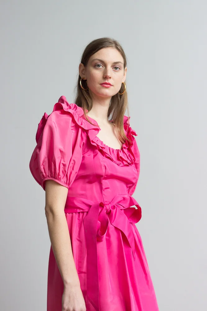 chinese dress ladies Ciao Lucia Women's Giselle Colorblocked Dress - Pink