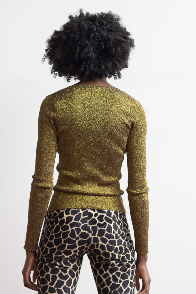 1990s Betsey Johnson Lurex Cardi