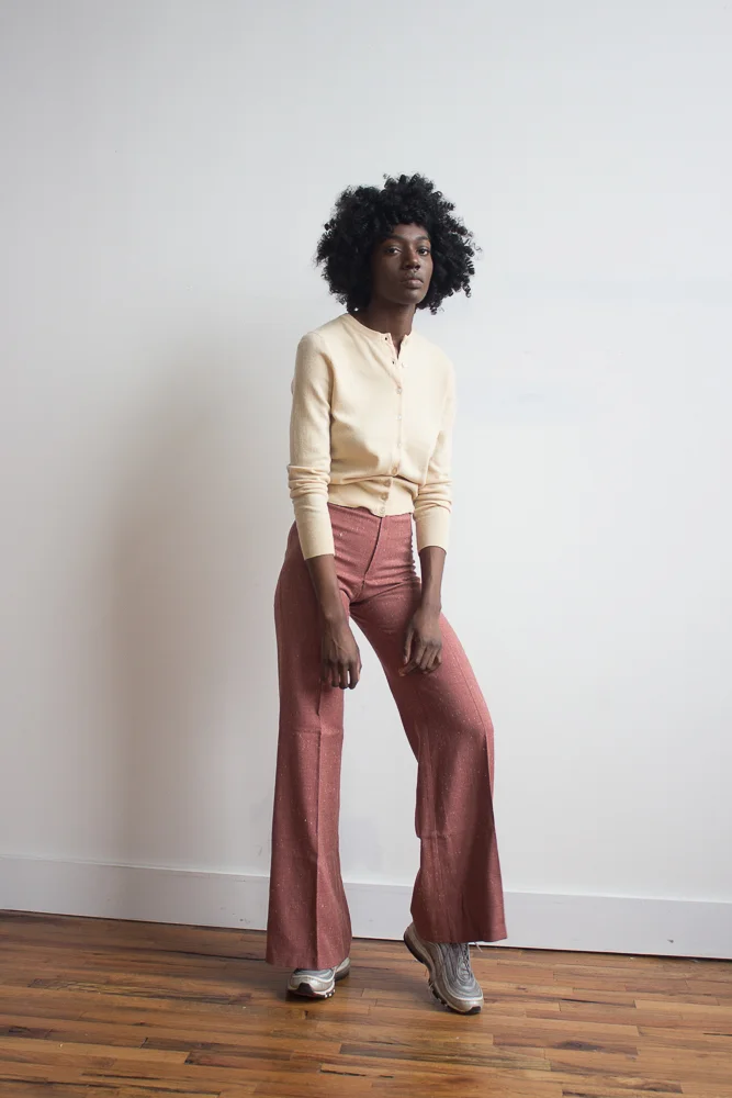 1970s Warm Ecru Cashmere Sweater