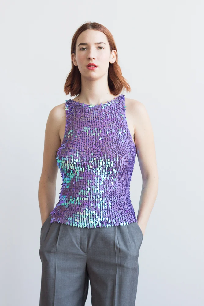 1990s Knit Iridescent Tank 