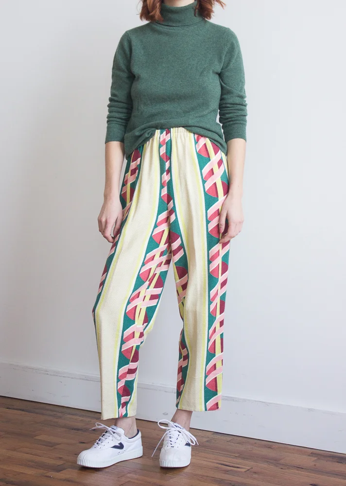 Vintage Bark Cloth Pants