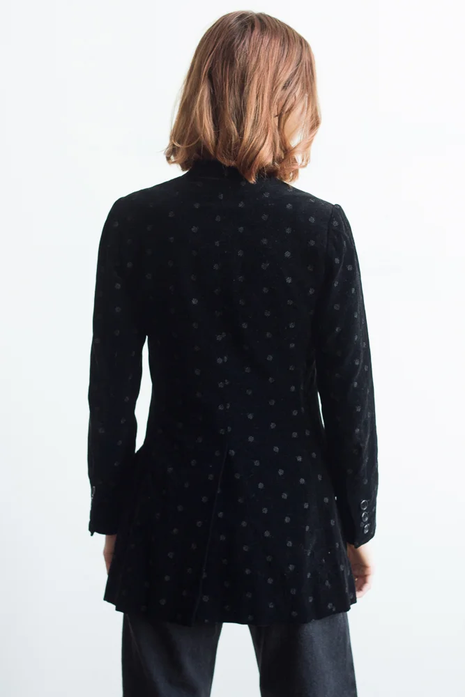 1970s Yves Saint Laurent Velvet Russian Collection Jacket