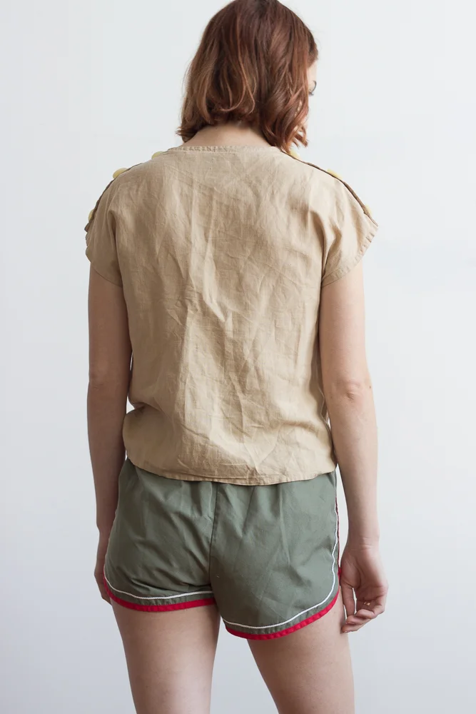 1980s Linen Button Shirt