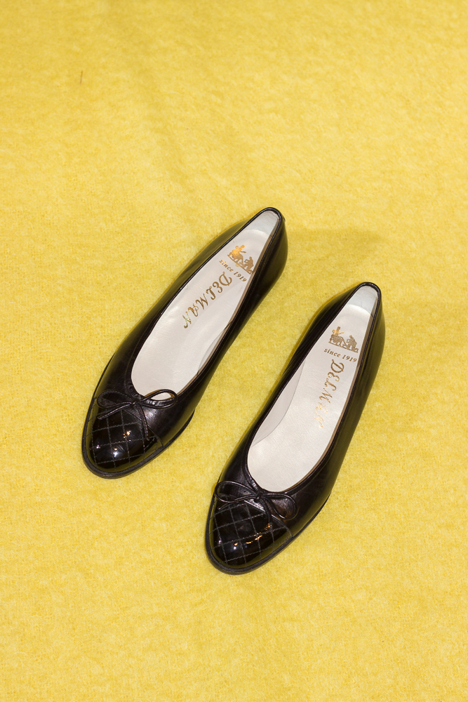 Delman Classic Cap Toe Flats