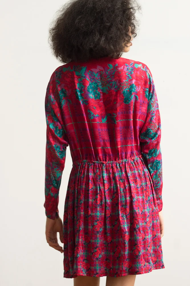 1980s Halson III Silk Mini Dress