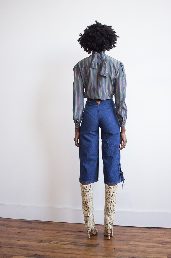 1970s Appliquéd Denim Knickers 