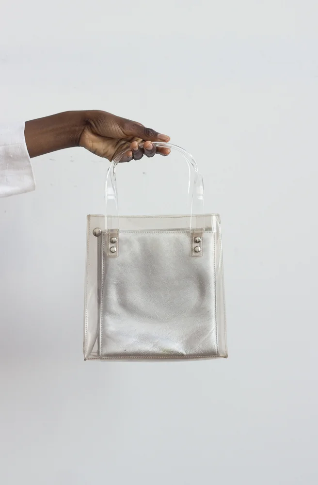 1990s Stuart Weitzman Clear Mini Tote