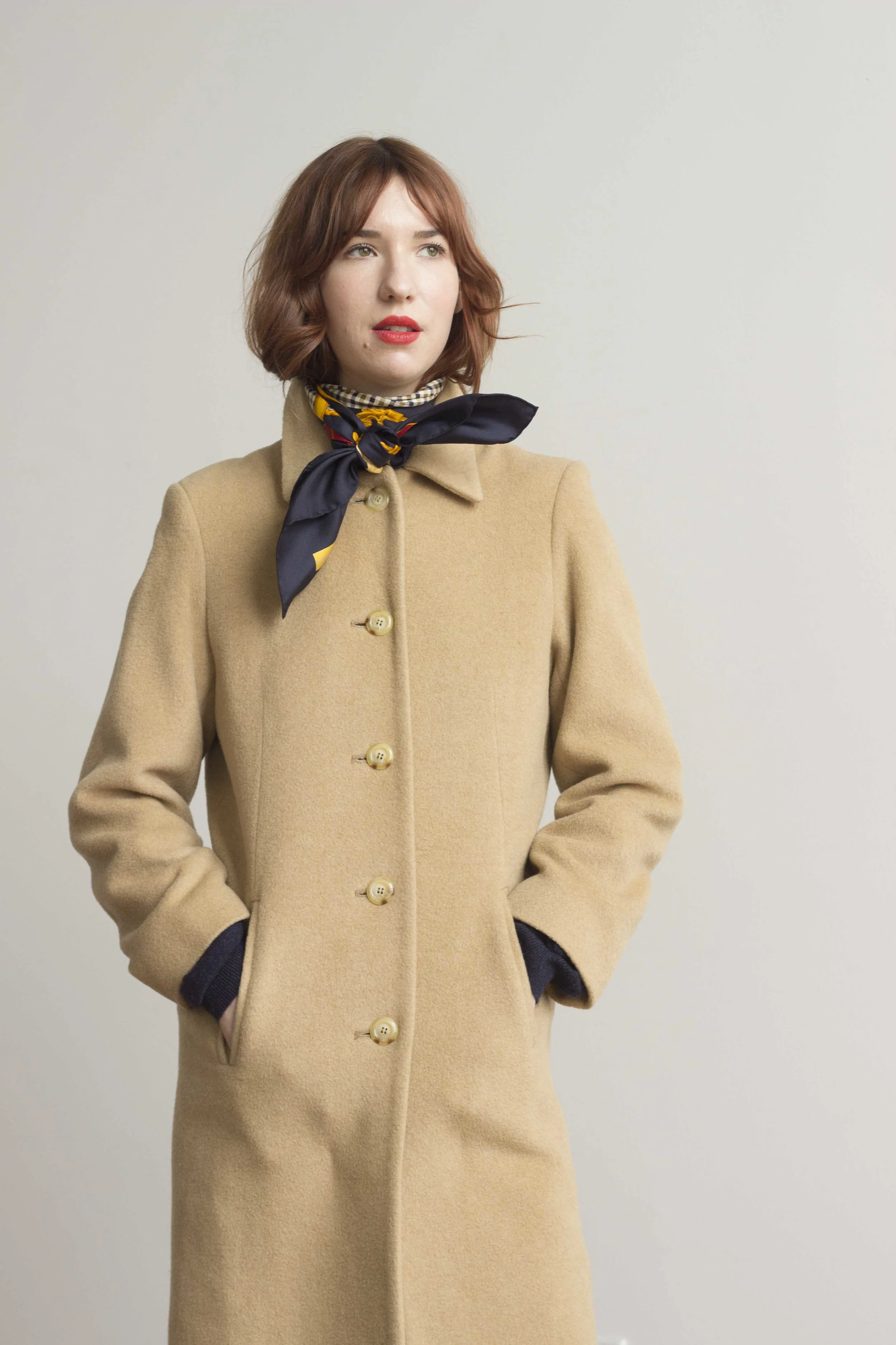 1980s Camel Hair Minimalist Coat