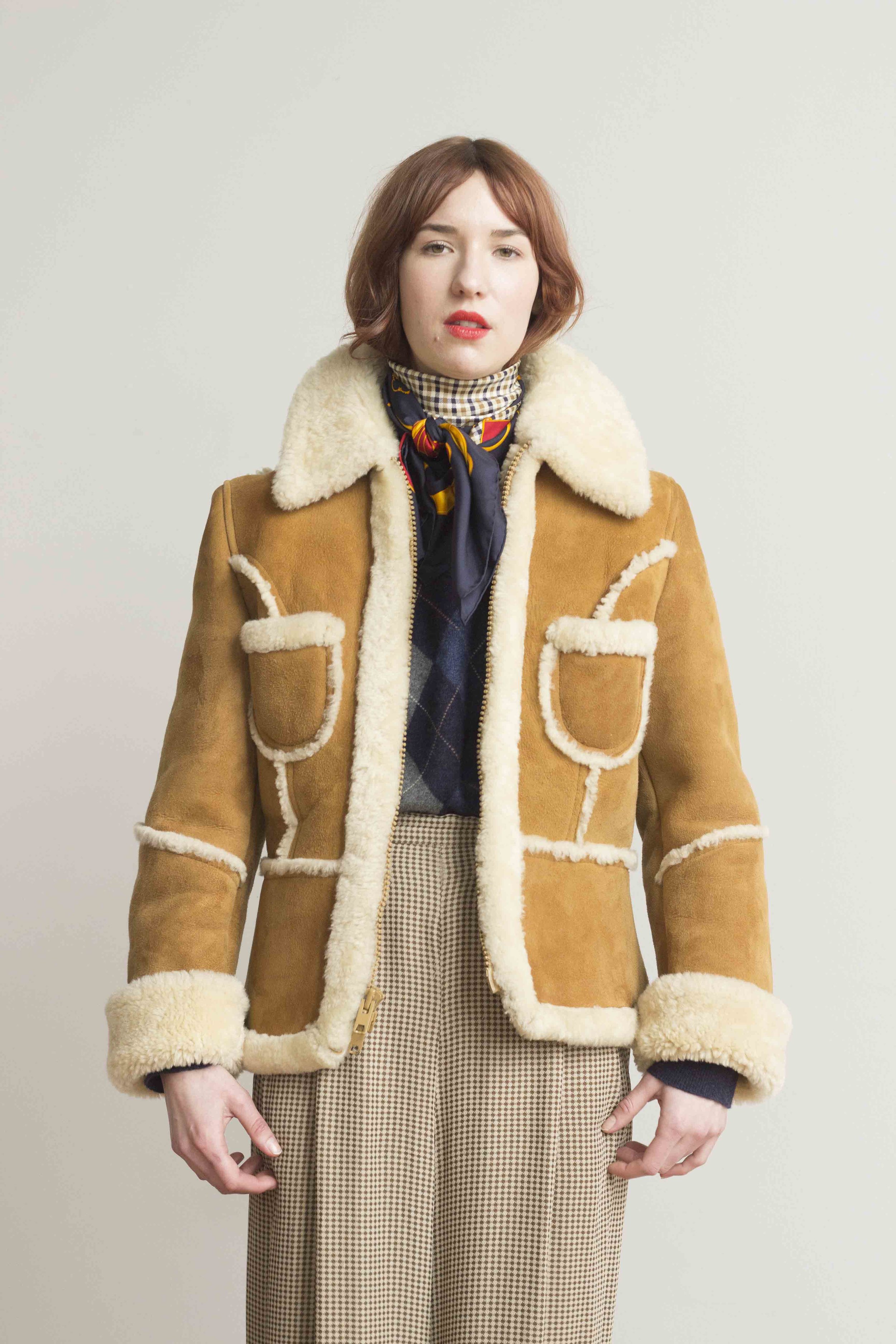 1970s Genuine Shearling Pocket Jacket