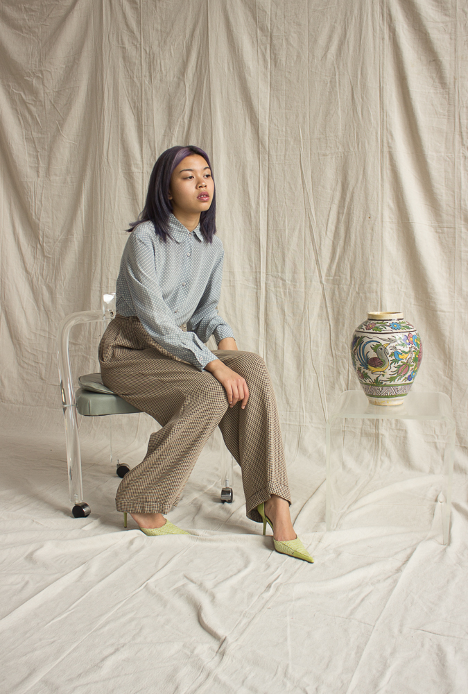 1980s Ann Taylor Gingham Trousers