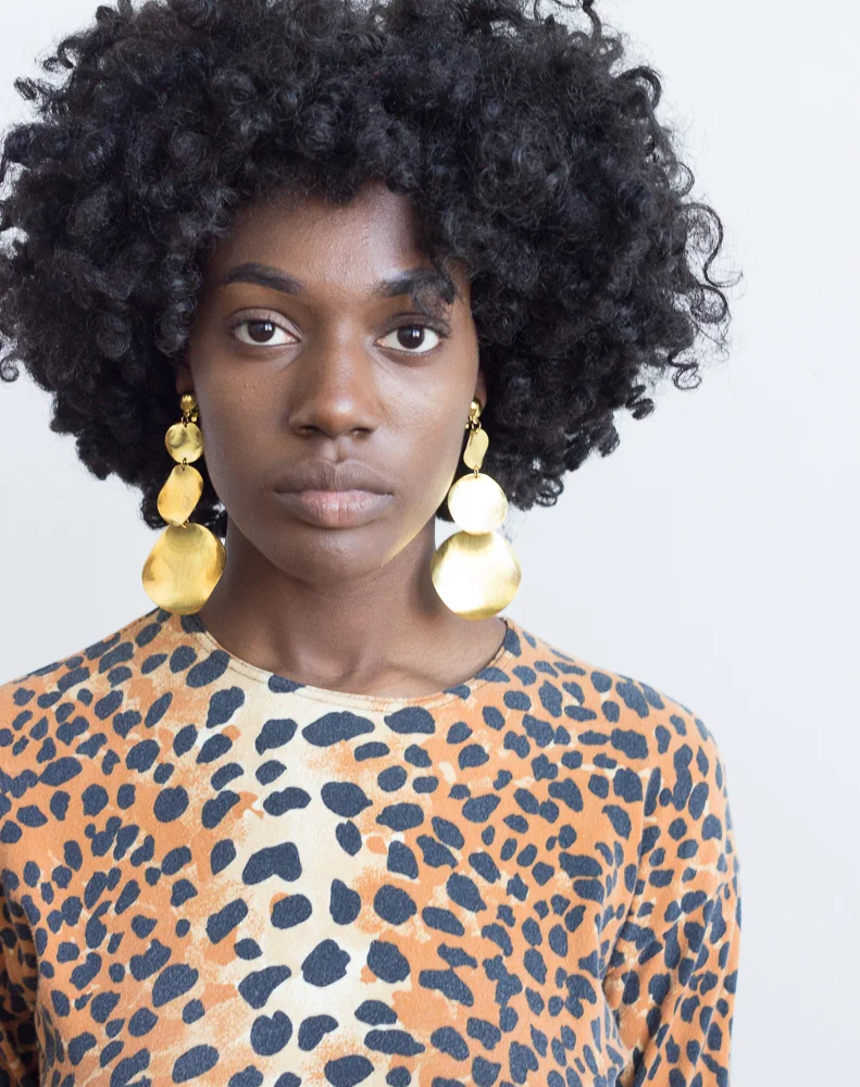 1980s Graduated Disc Earrings