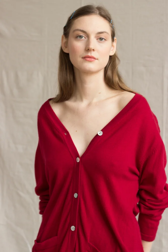 1970s Slouchy Scottish Cashmere Cardigan