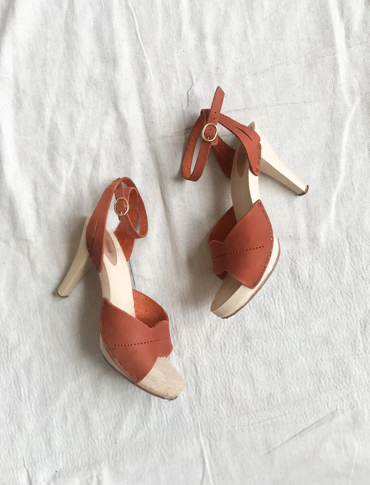 1970s Italian Nubuck Ankle Strap Sandals