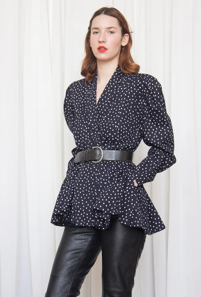 1980s Norma Kamali Trapeze Jacket