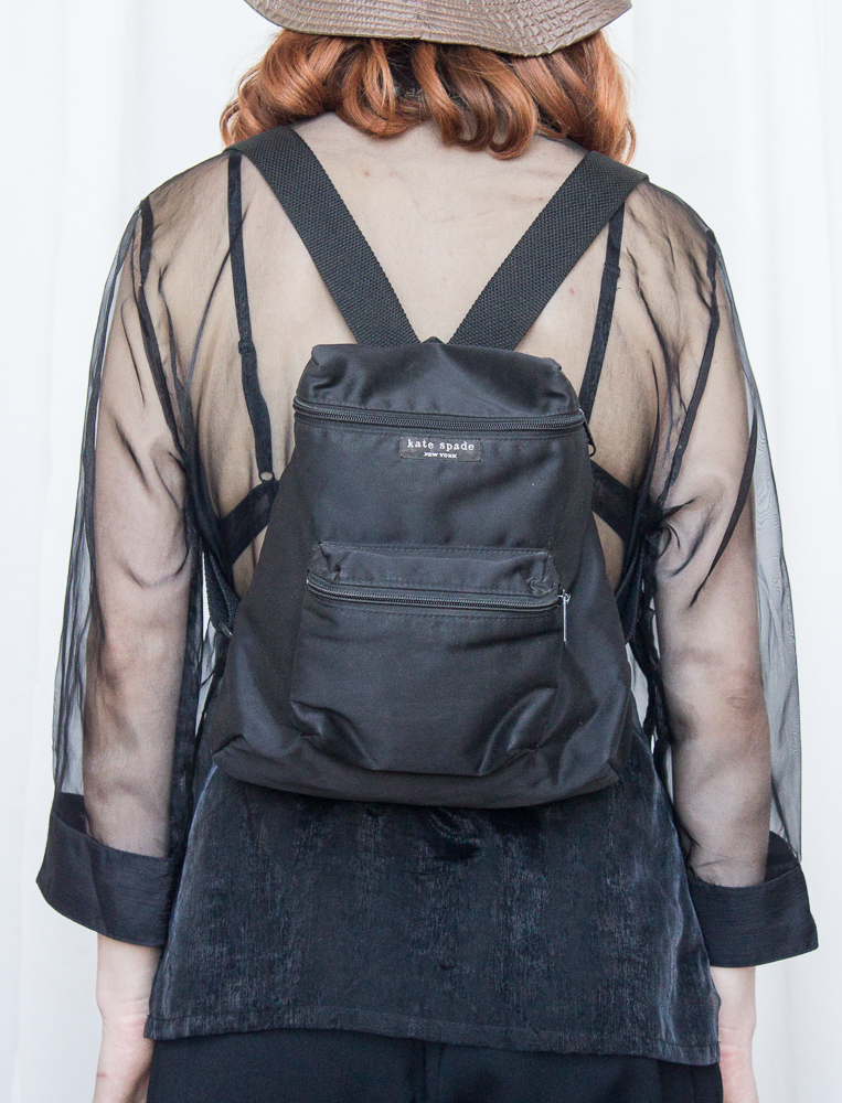 1990s Kate Spade Classic Satin Backpack — Wayward Collection