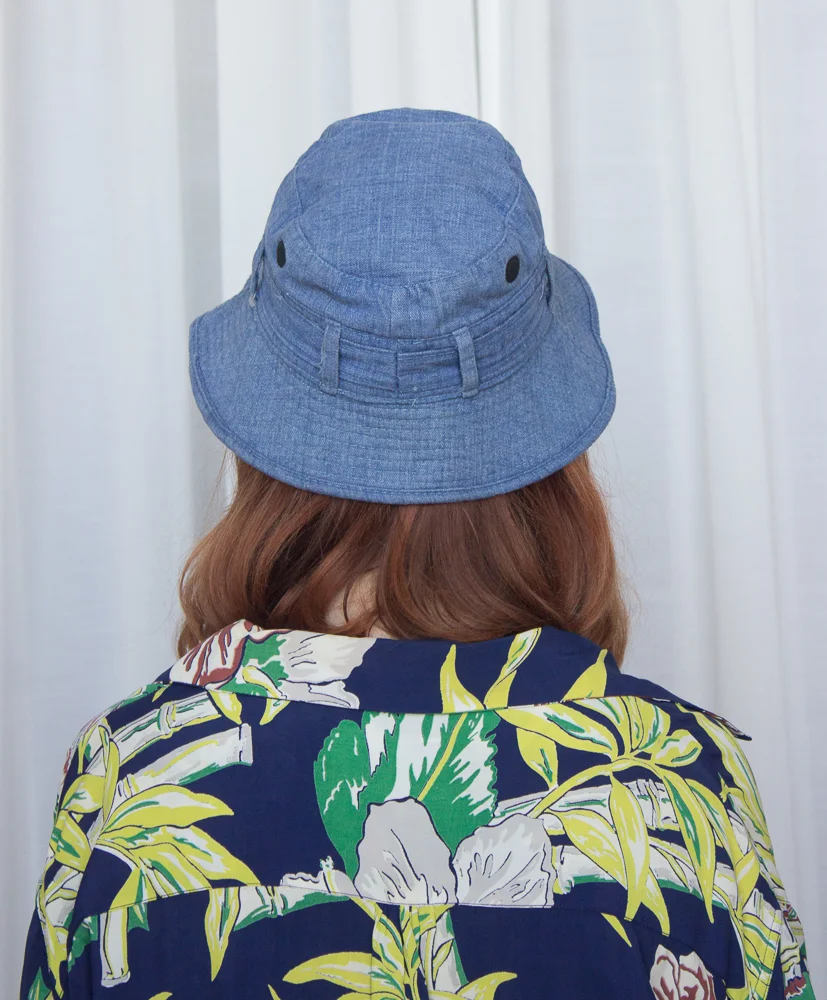 1970s Chambray Denim Bucket Hat