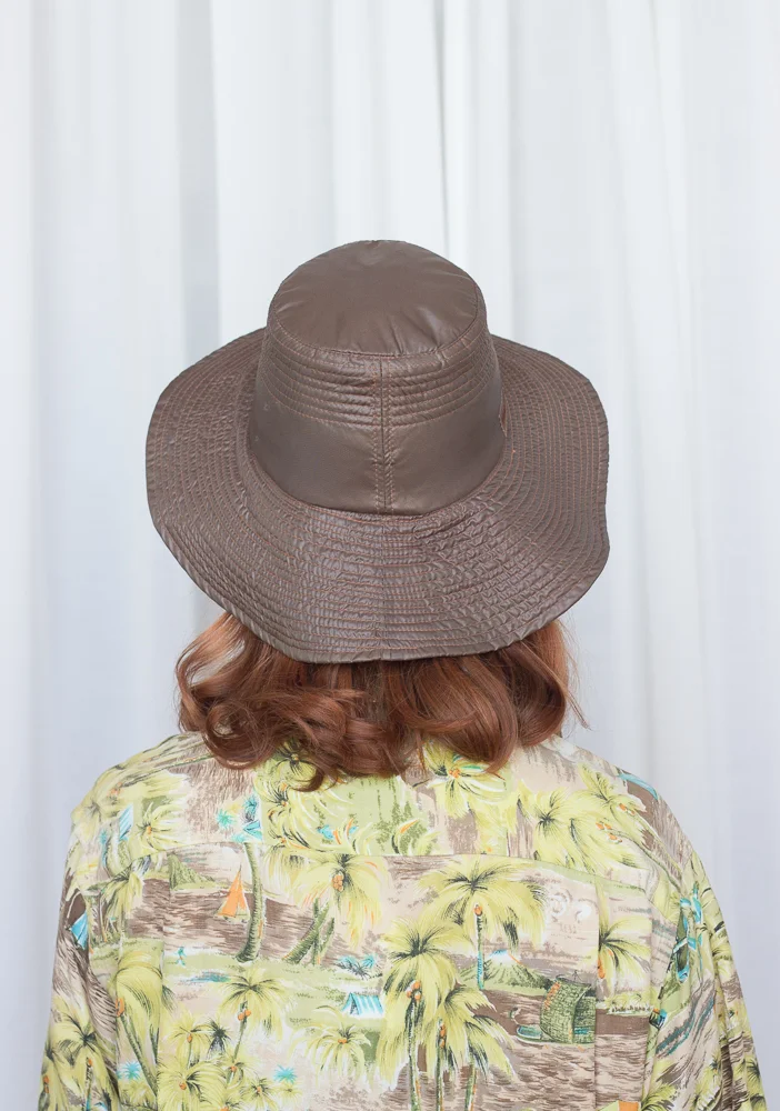 1970s Halston Nylon Bucket Hat