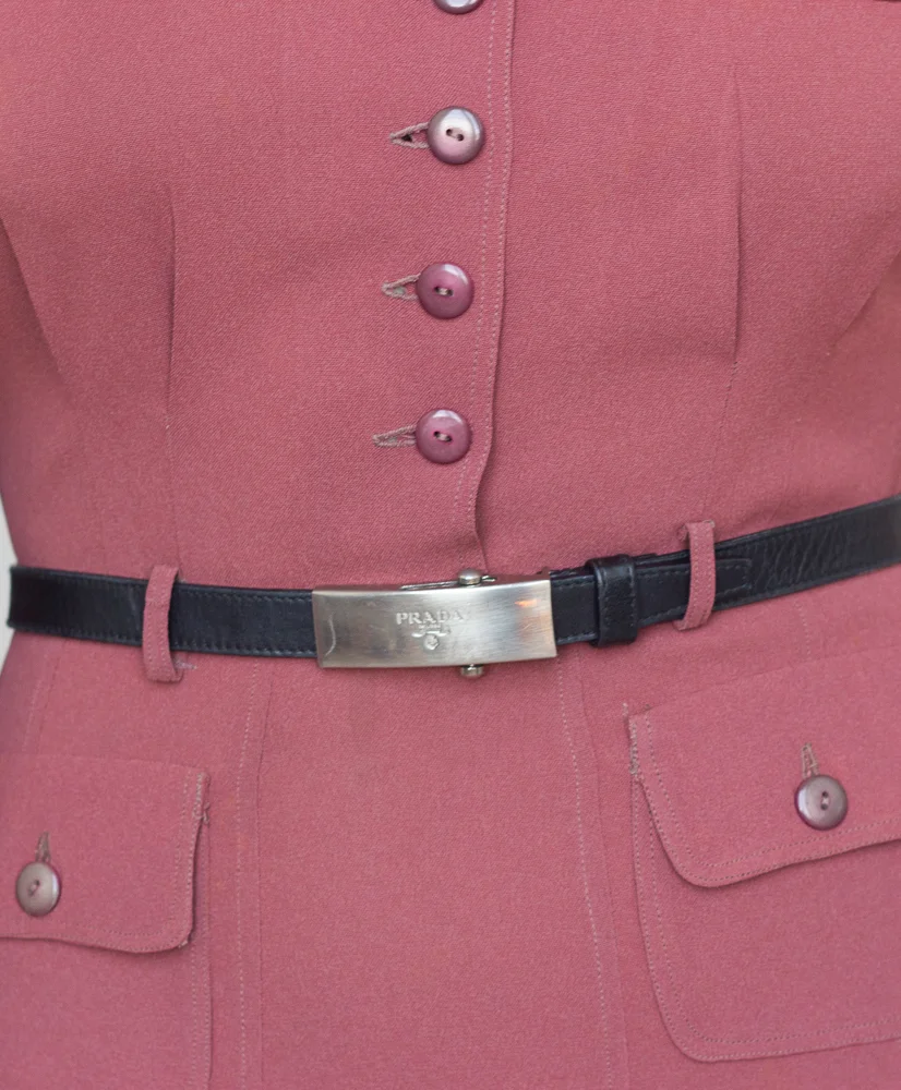 1990s Prada Minimalist Belt