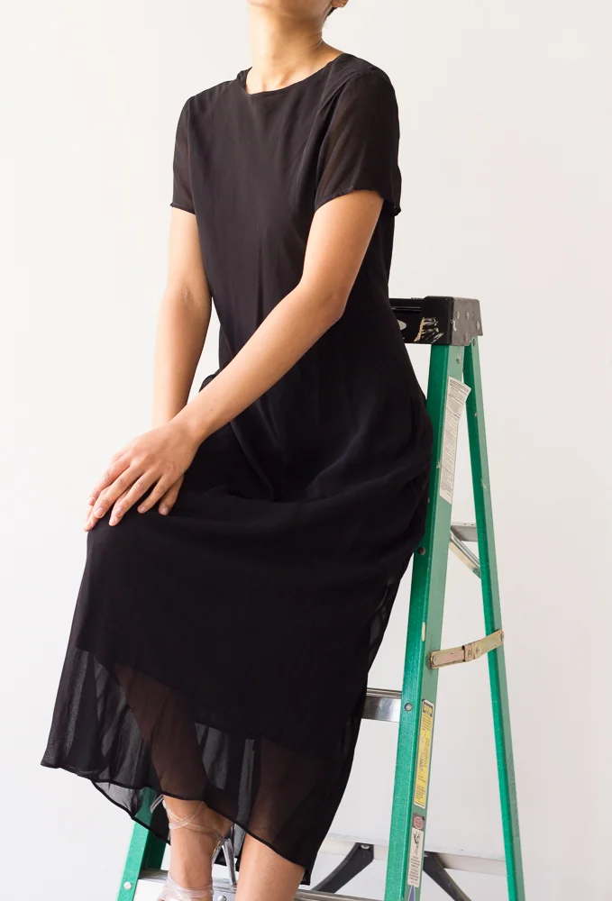 1990s Sheer Bias Cut Maxi Slip Dress