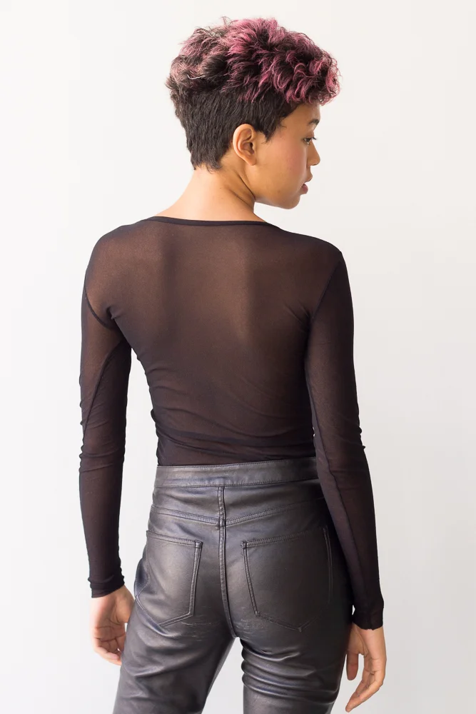 1990s Only Hearts Micro Mesh Tee