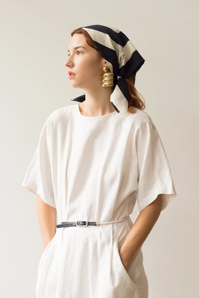 1980s Kenar Linen Dress  Wayward Collection