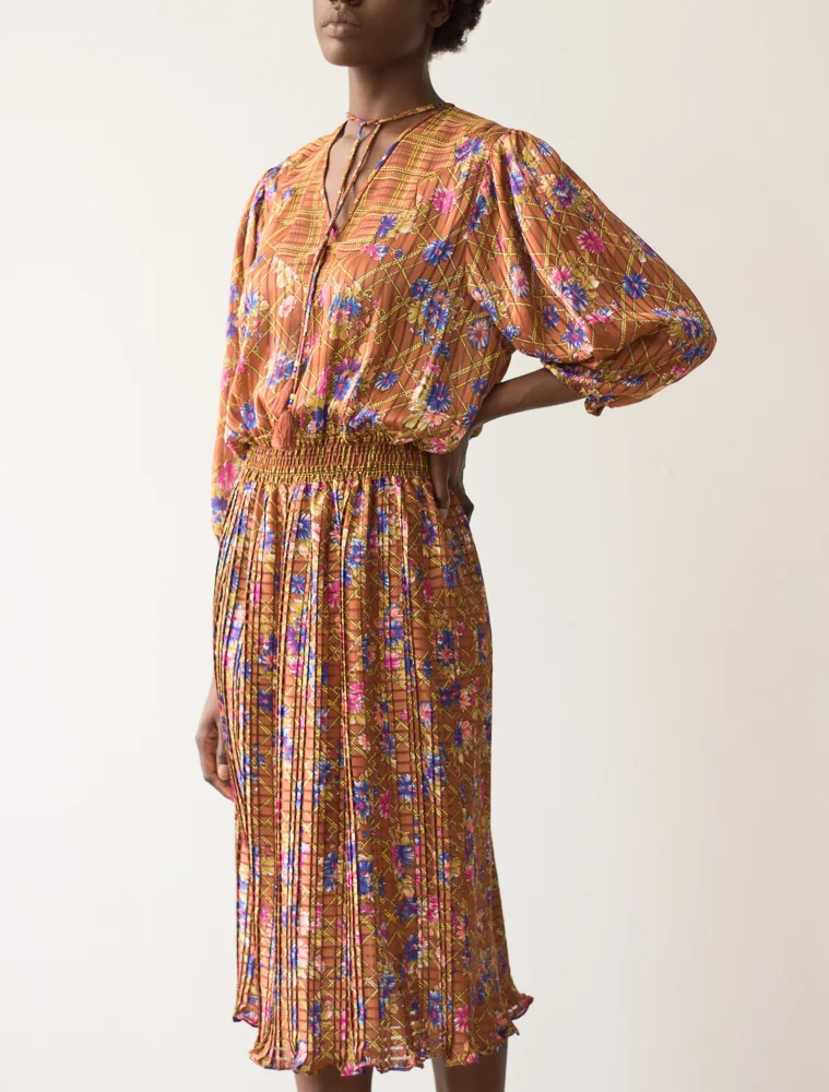 1980s Diane Freis Peasant Dress Wayward Collection 1980s Diane Freis Peasant Dress Wayward Collection