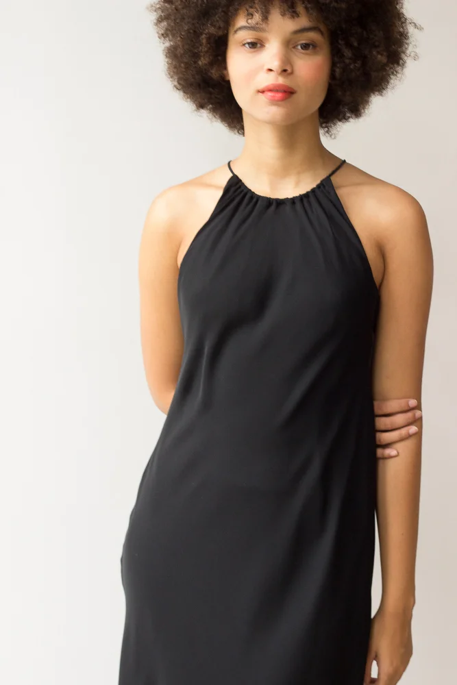 1990s Silk Bias Cut Halter Dress Wayward Collection 1990s Silk Bias Cut Halter Dress Wayward Collection