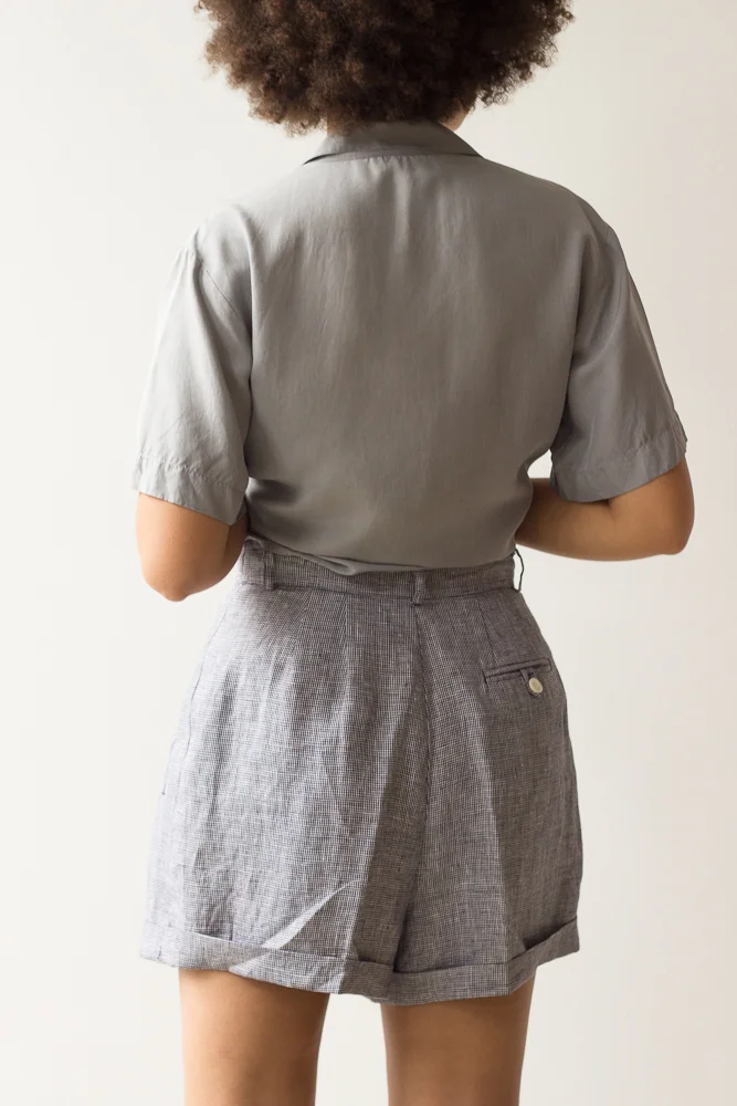 1980s Brooks Brothers High Waist Linen Shorts